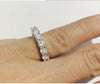 Diamond Eternity Ring In 14K White Gold, 3.42ct