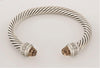 David Yurman Cable Classic Collection Bracelet with Morganite and Diamonds, 7mm
