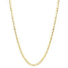 Curb Chain Solid 14K Gold 8mm Wide 20-24in.