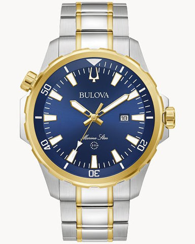 Bulova Marine Star Quartz Blue Dial Men's Watch