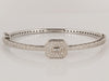 Charriol Blanche Flamme Collection 18 Karat White Gold Diamond Bangle Bracelet