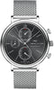 IWC Silver/Black Portfonio Chronograph Dial Steel Watch IW391010