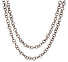 Judith Ripka Chocolate " Verona Circle Link Chain Necklace