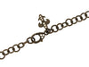 Judith Ripka Chocolate " Verona Circle Link Chain Necklace