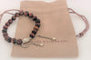 David Yurman Sterling Silver Red Tiger's Eye Spiritual Bead Bracelet 8mm