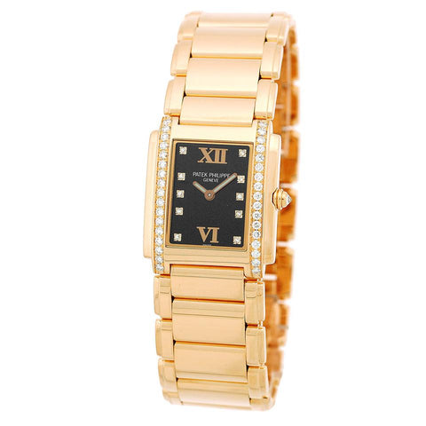 Patek Philippe Rose Gold Twenty-4 18k Diamond Ladies 4910-11R with Box Watch