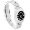 Rolex Silver/Black Oyster Perpetual Pink Markers and Arabic Dial 176210