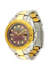 Rolex Silver/Gold Yacht-Master Black Mother Of Pearl Dial Bezel 16623