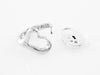 Tiffany & Co. Silver Sterling Elsa Peretti Open Heart and Lock Bundle Ring