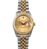 Rolex Two Tone Oyster Perpetual Date 15053 Watch