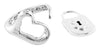 Tiffany & Co. Silver Sterling Elsa Peretti Open Heart and Lock Bundle Ring