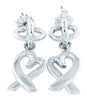 Tiffany & Co. Sterling Silver Picasso Loving Heart Dangle Earrings